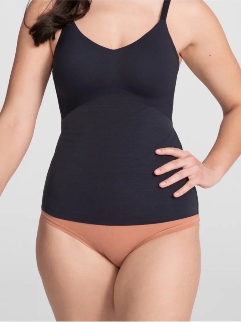 Honeylove LiftWear Cami Built iIn Bra Silicone Gripper Adjustable Straps Size XL